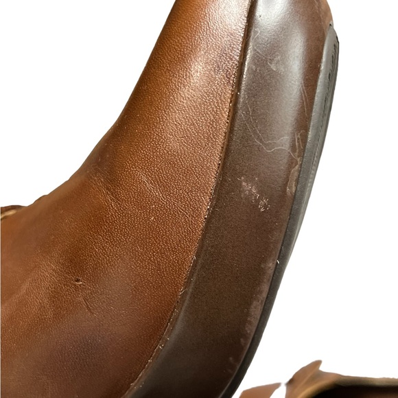 Ariat Women’s Chestnut Brown Leather slip on clog shoe in size 7.5 B - Picture 12 of 12